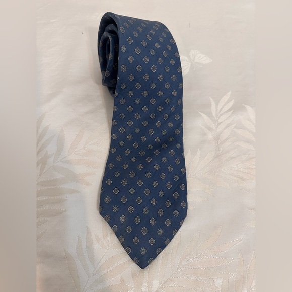 Yves Saint Laurent light blue gray Men's Tie - Picture 1 of 5